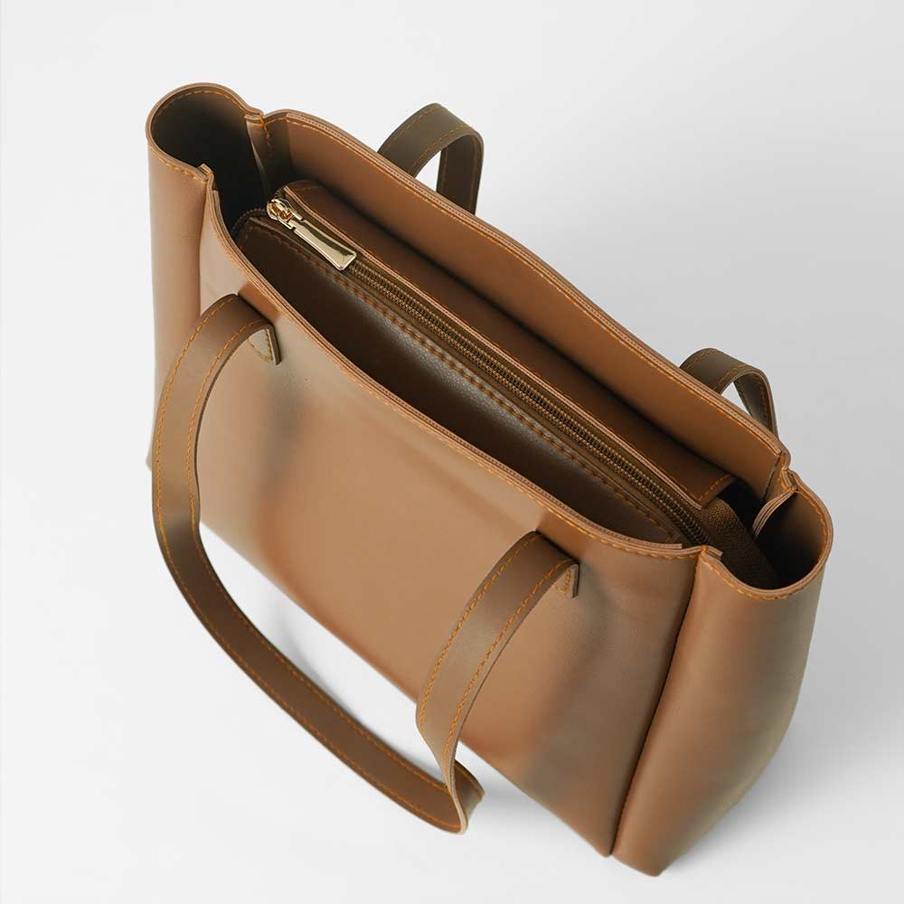 Wide set of 2 Bag Brown