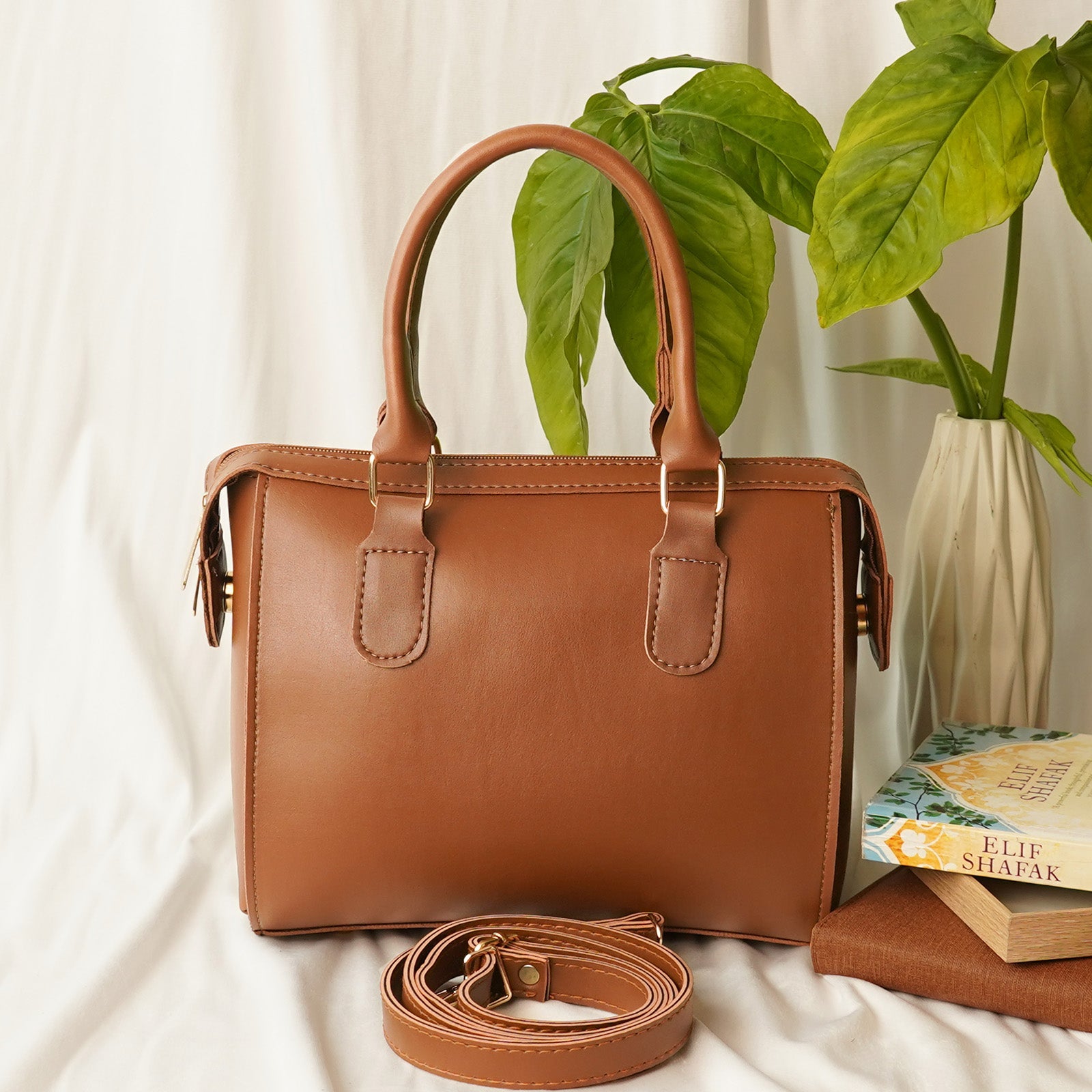 Olive Bag Set of 3 Brown