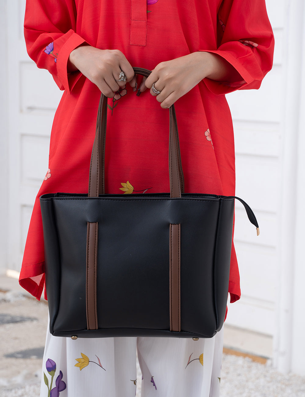 Stay Bag Maroon and Brown