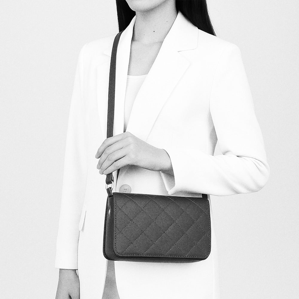 Cross Stitch Crossbody Bag maroon