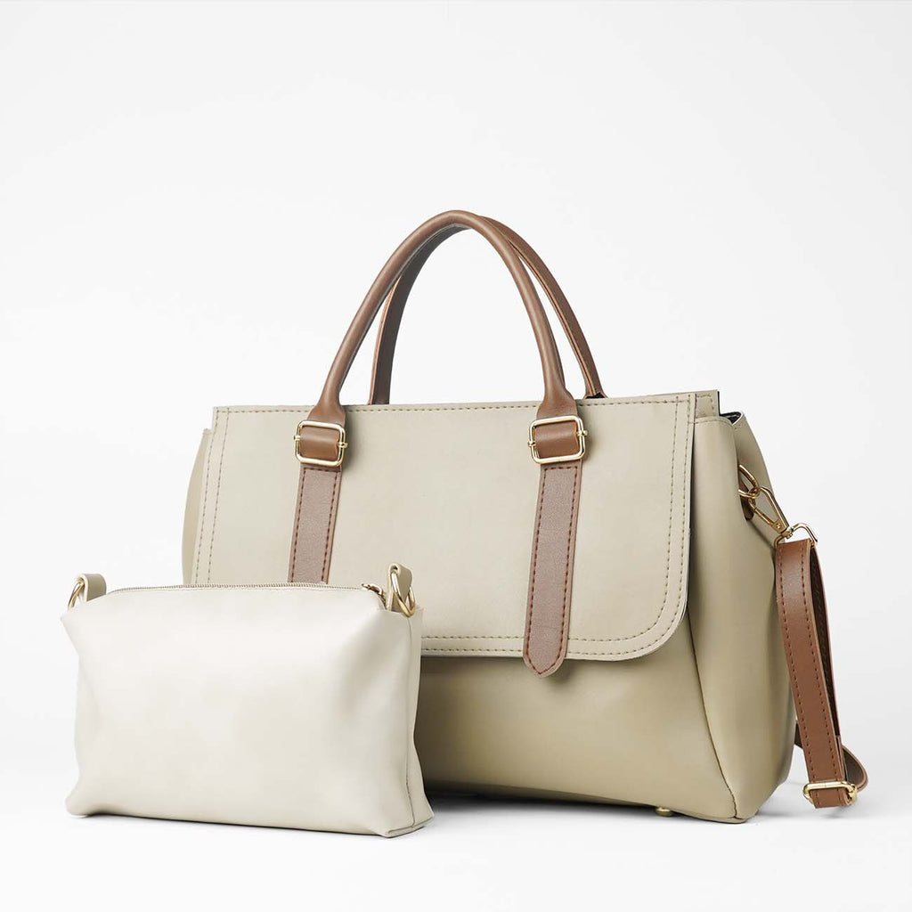 Milly set of 2 bag beige & brown