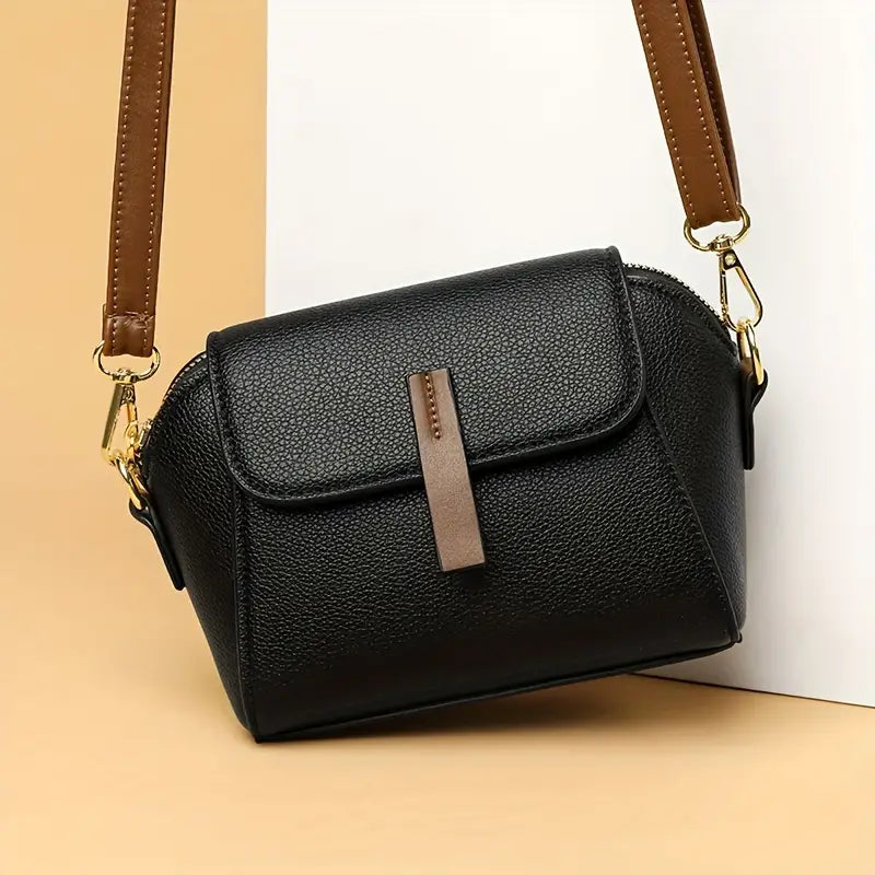 Mini Flap Crossbody Bag Black