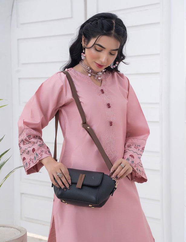 Mini Flap Crossbody Bag Black