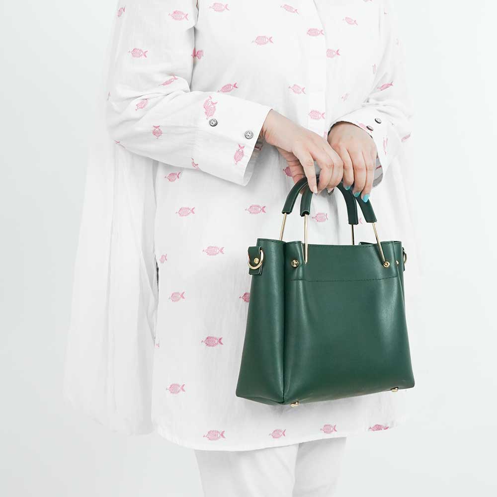 Mini Emerald set of 2 Bag Green