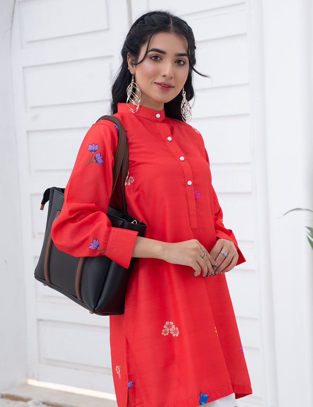 Stay Bag Peach and Maroon